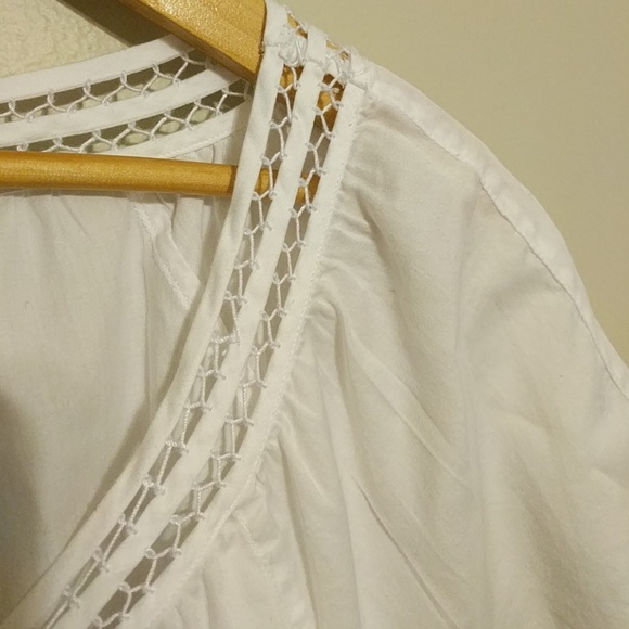 Talbots Woman White Basic Blouse - Picture 4 of 6